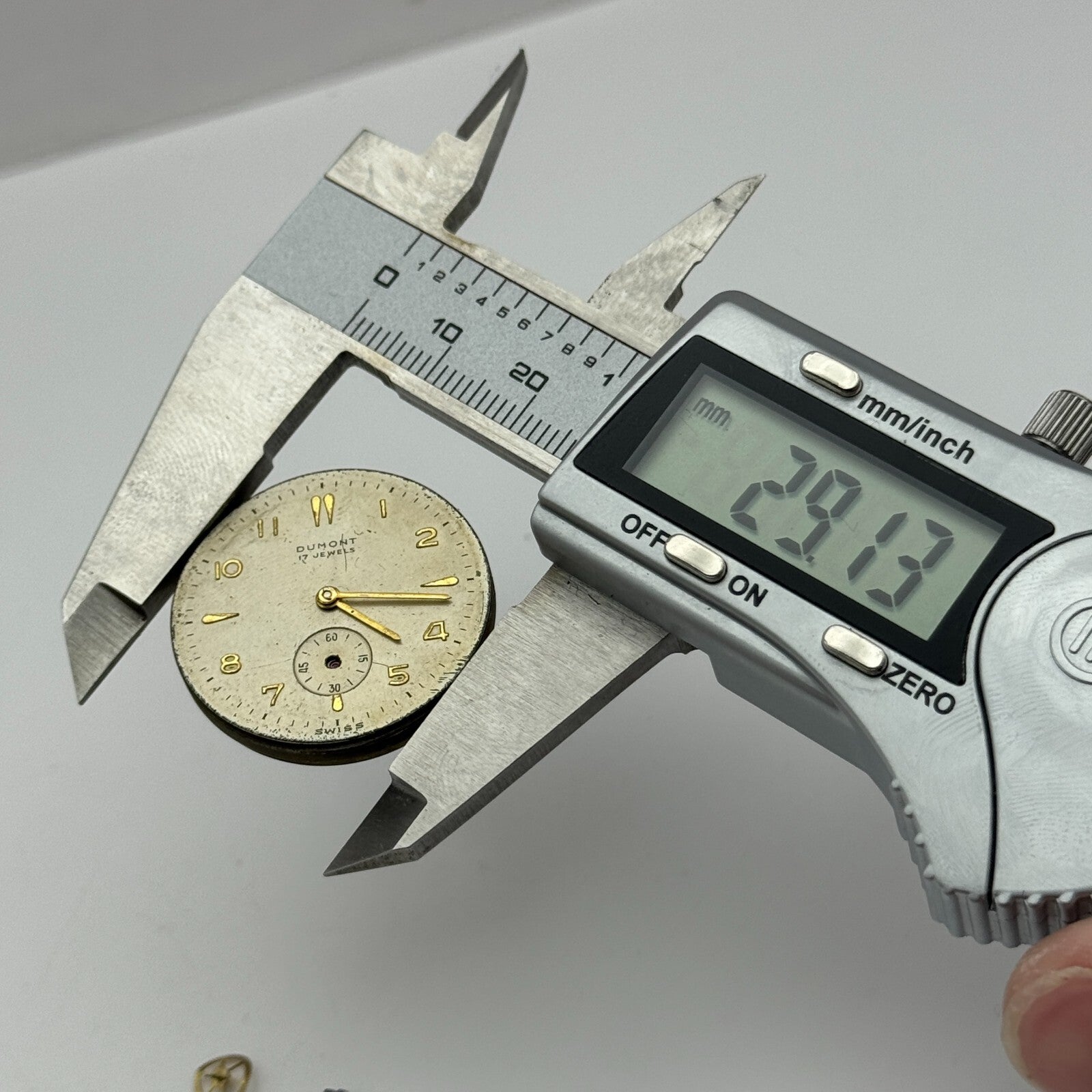 29.1mm Men's Dumont OM 125 Otto Meyer Manual Wind Swiss Watch Movement PARTS