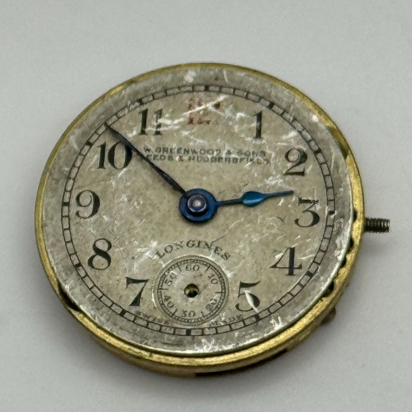 19.7mm Antique Longines 8.6 Greenwood & Sons Leeds Manual Wind Watch Movement