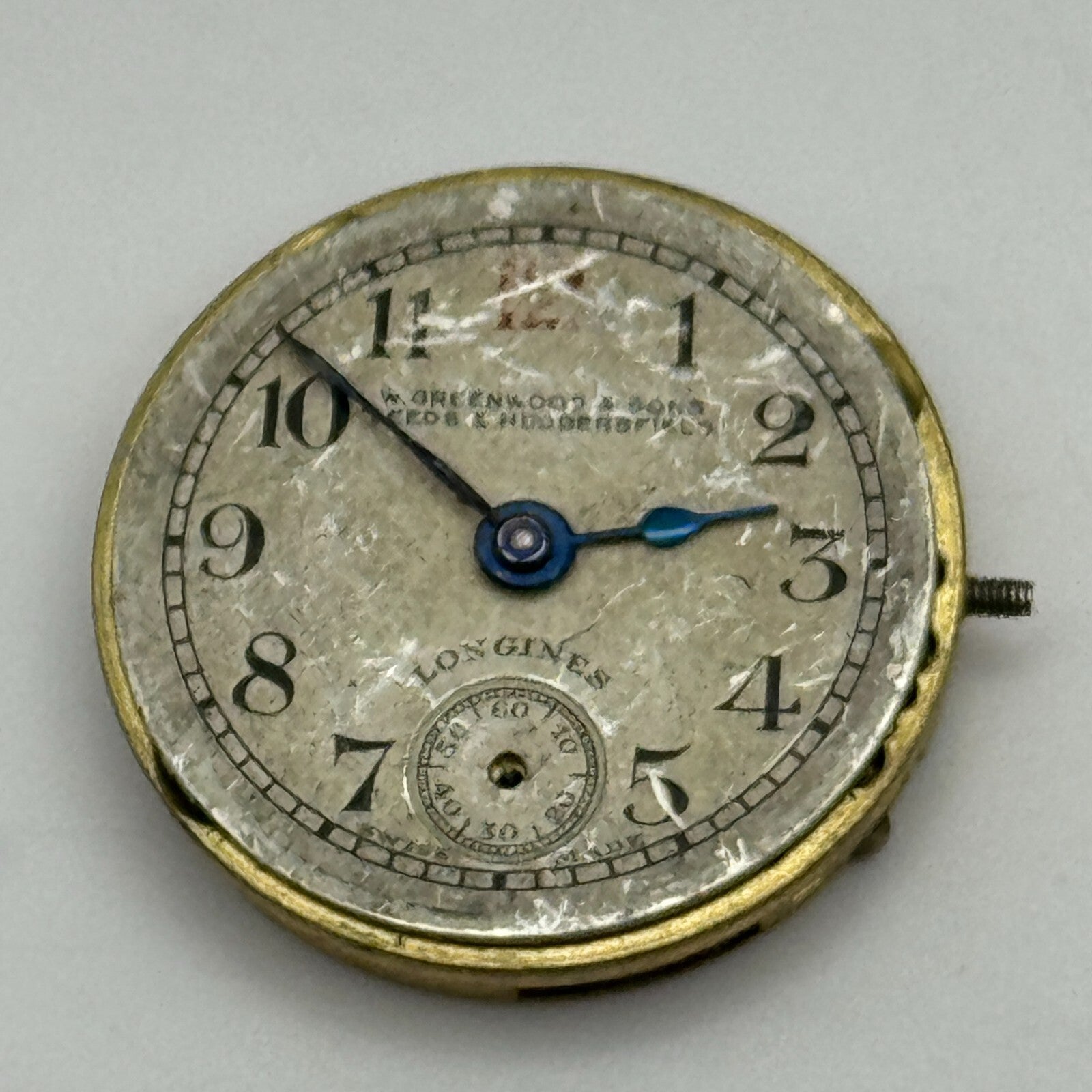 19.7mm Antique Longines 8.6 Greenwood & Sons Leeds Manual Wind Watch Movement