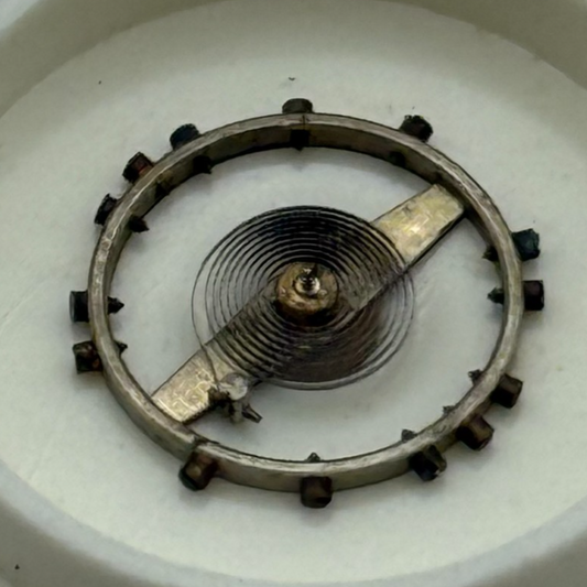 AS 984 Balance Wheel Complete And Spring 10 1/2''' 30 M Watch Movement Parts NOS
