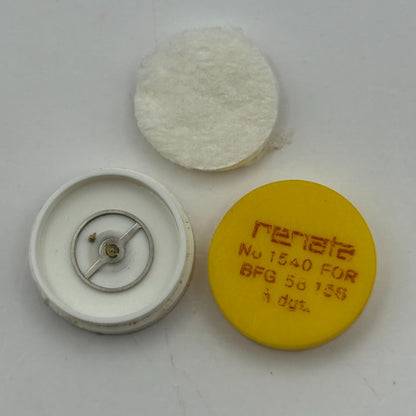 BFG 58 153 Balance Complete a dgt. Renata 1540 Watch Movement Parts Vintage NOS