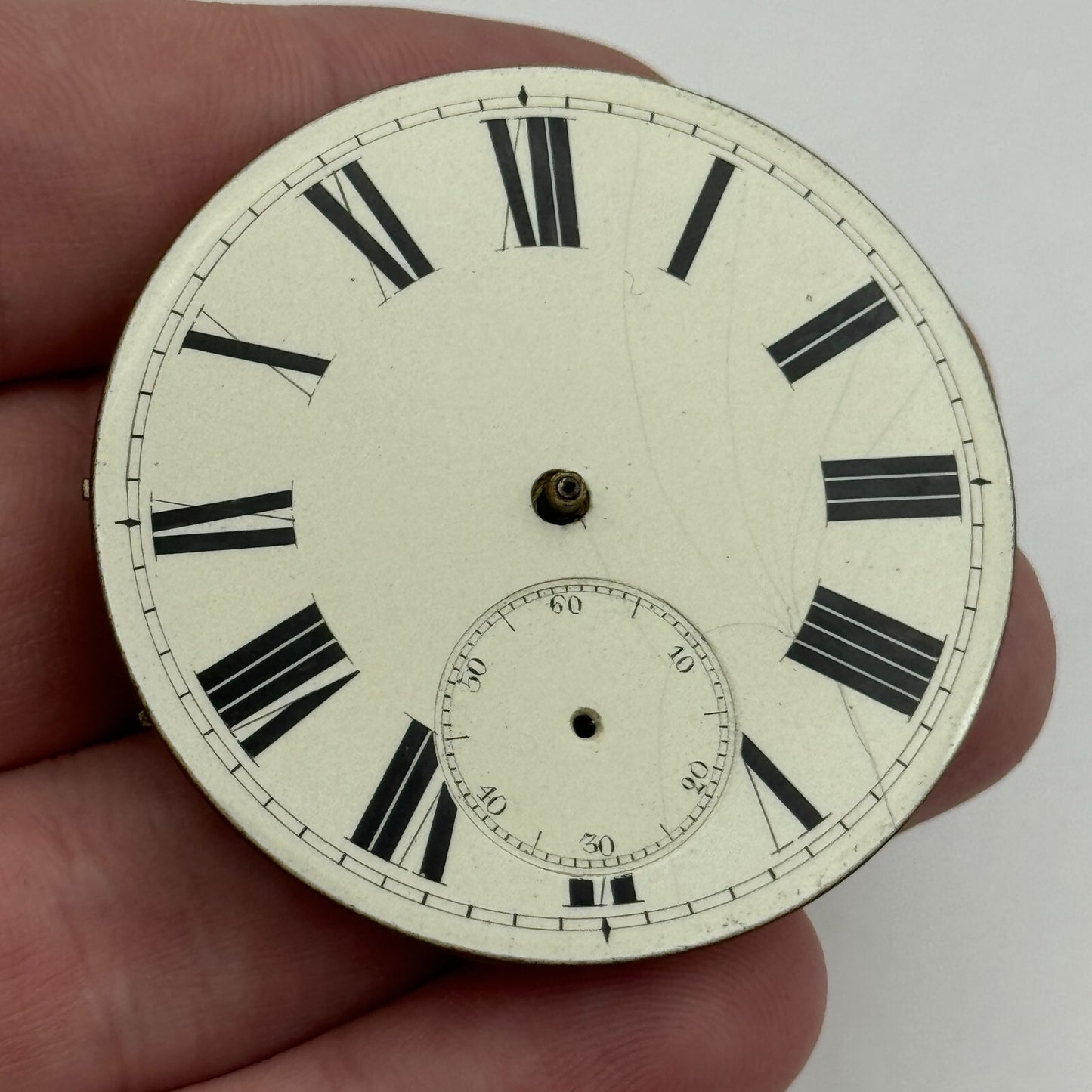 46.4mm Antique Four Pair Jewelled Unique Key Wound Pocket Watch Movement PARTS