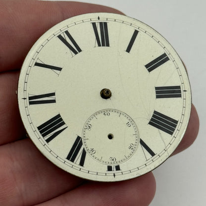 46.4mm Antique Four Pair Jewelled Unique Key Wound Pocket Watch Movement PARTS