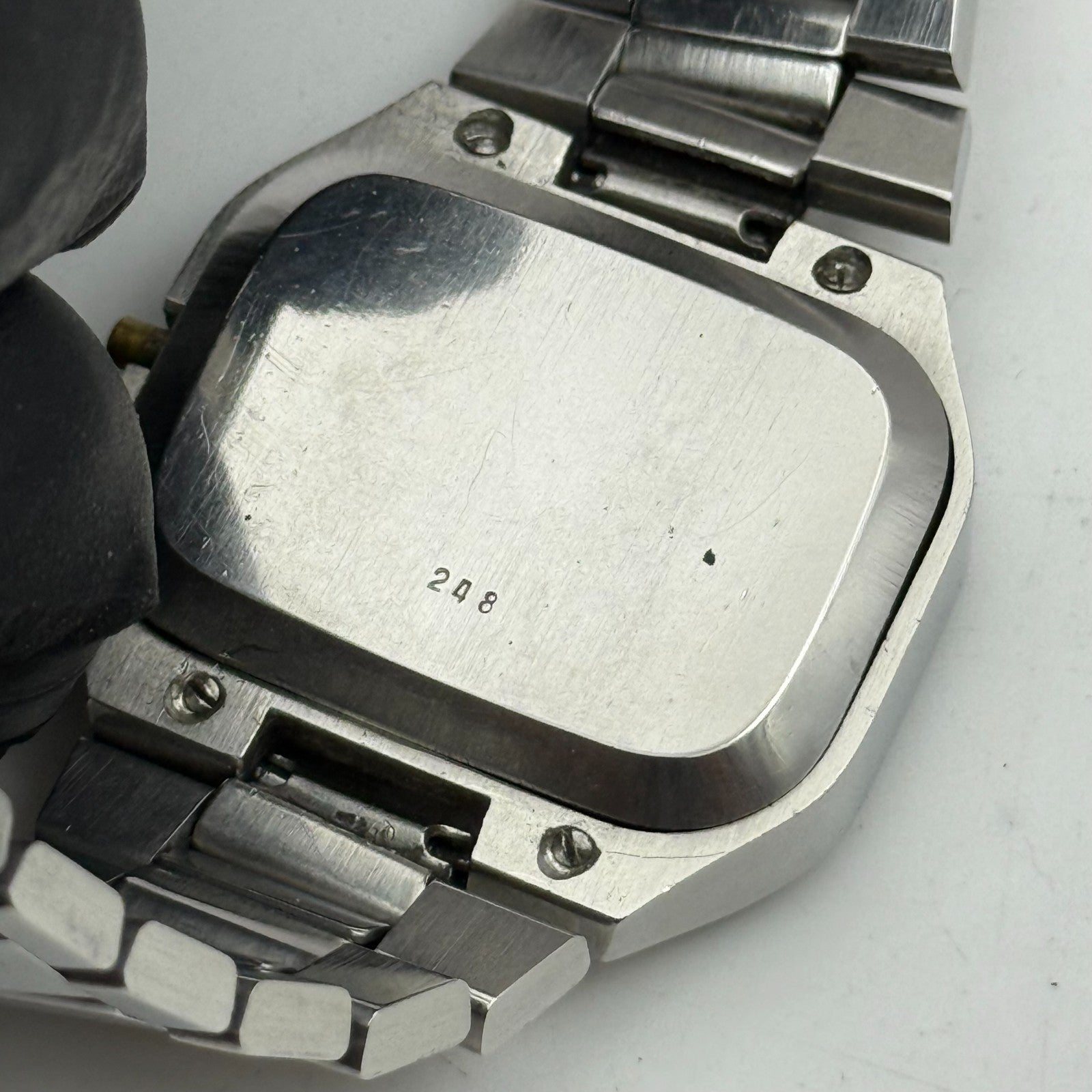 38mm Men’s Rare Vintage Rotary TV Case Automatic Swiss Date Watch PARTS REPAIR