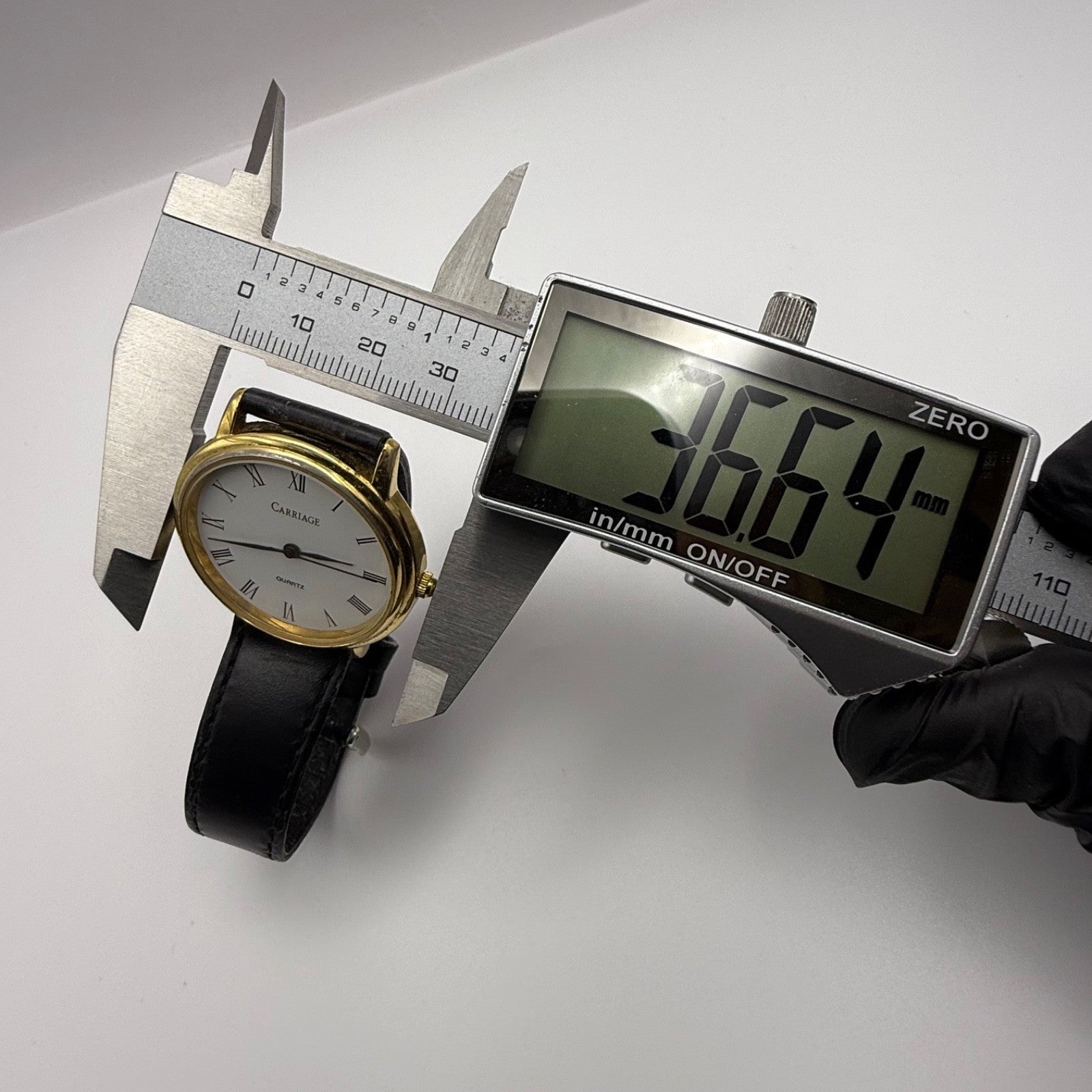 Working Ladies Carriage Second Hand 34mm Quartz Watch New Battery Adjustable