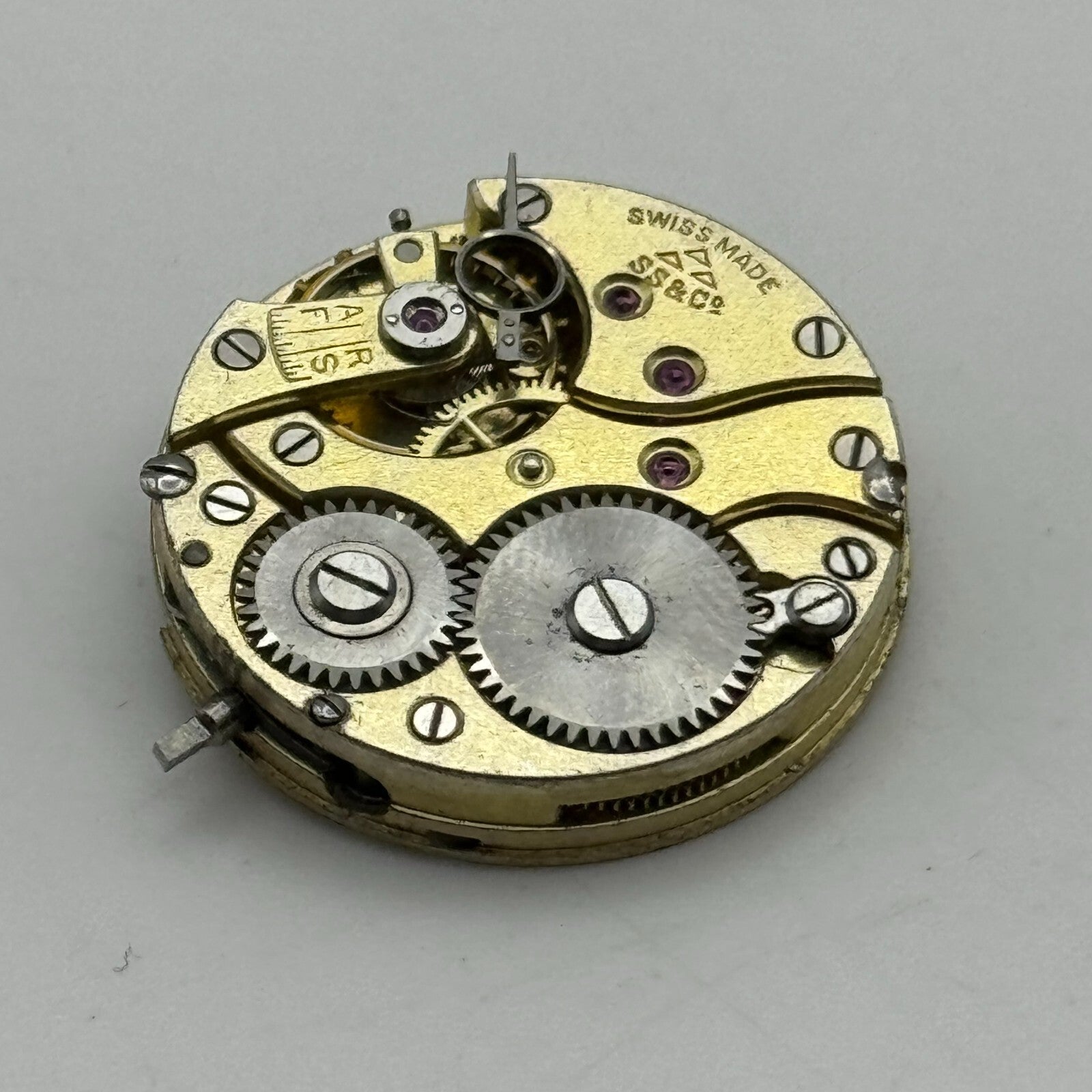 22.6mm High Grade Stauffer S S & Co 253 Swiss Watch Movement Vintage PARTS SPARE
