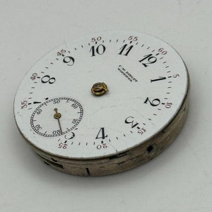 29.5mm F W Dudley Winnipeg 24 Hour Dial Trench Watch Movement Manual Wind PARTS