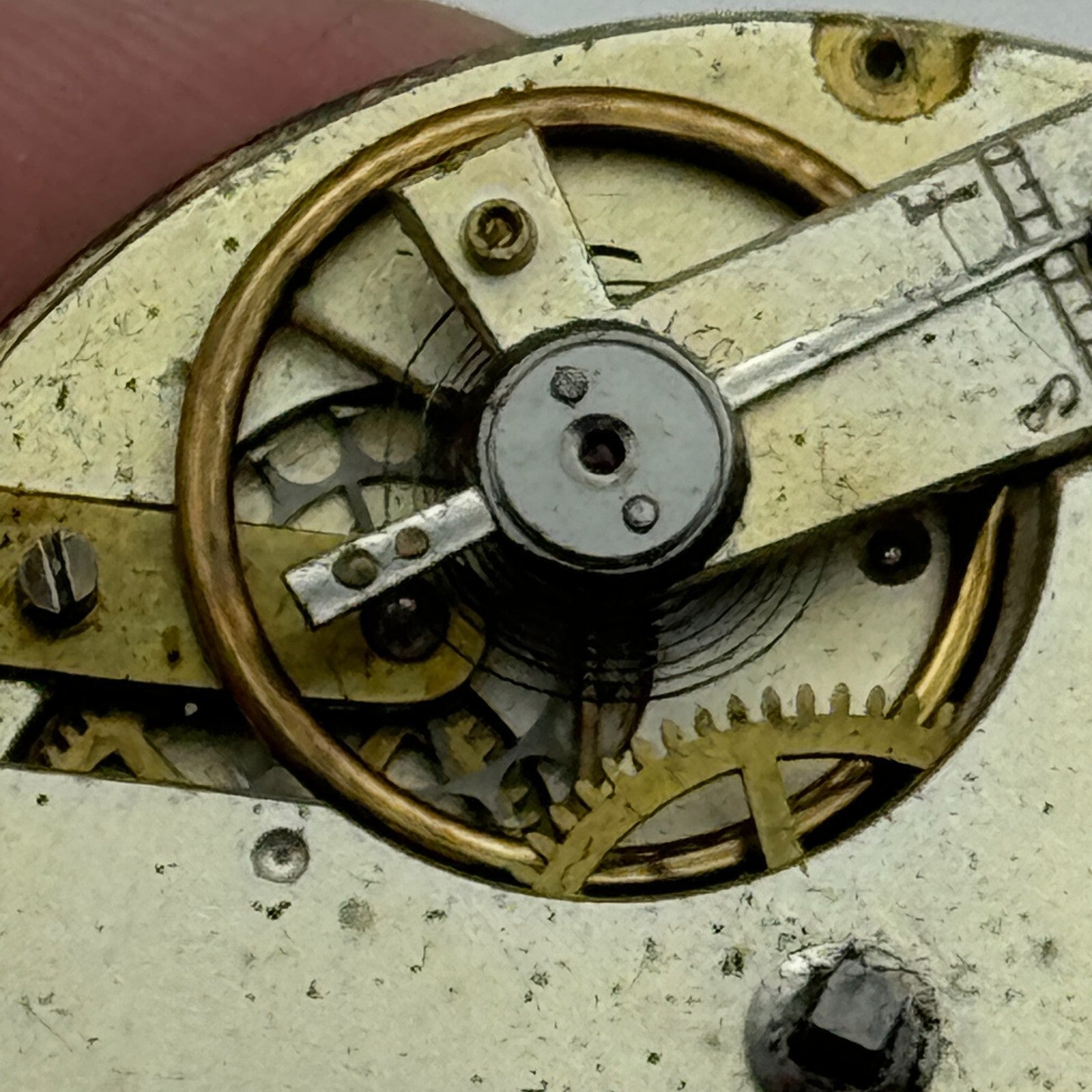 41.1mm J H Stanley Deptford Balance Intact Key Wound Pocket Watch Movement PARTS