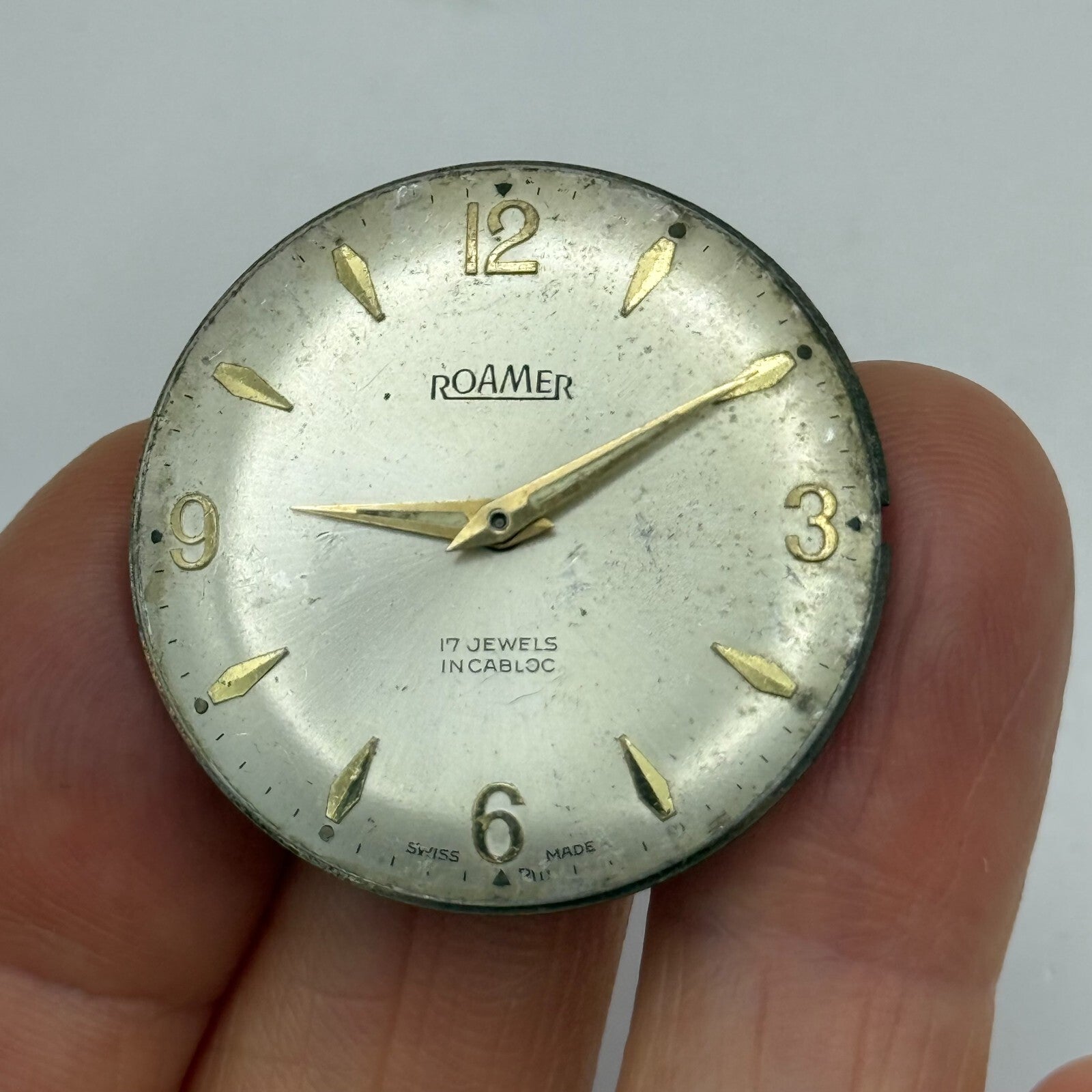 31mm Vintage Roamer MST 414 Balance Ok Watch Movement PARTS REPAIR