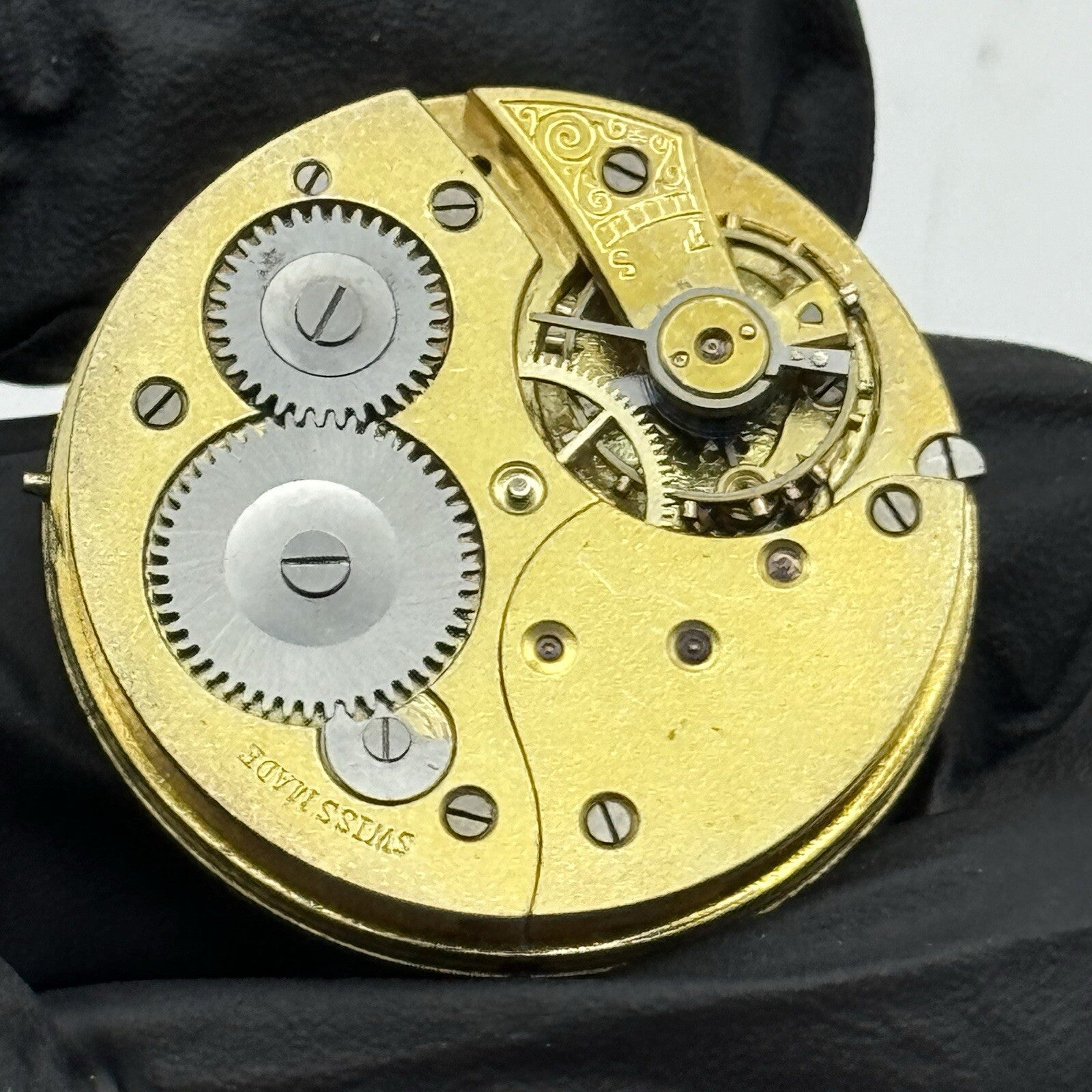 31.1mm S Smith & Son London Quality Pocket Watch Movement And Dial To Restore