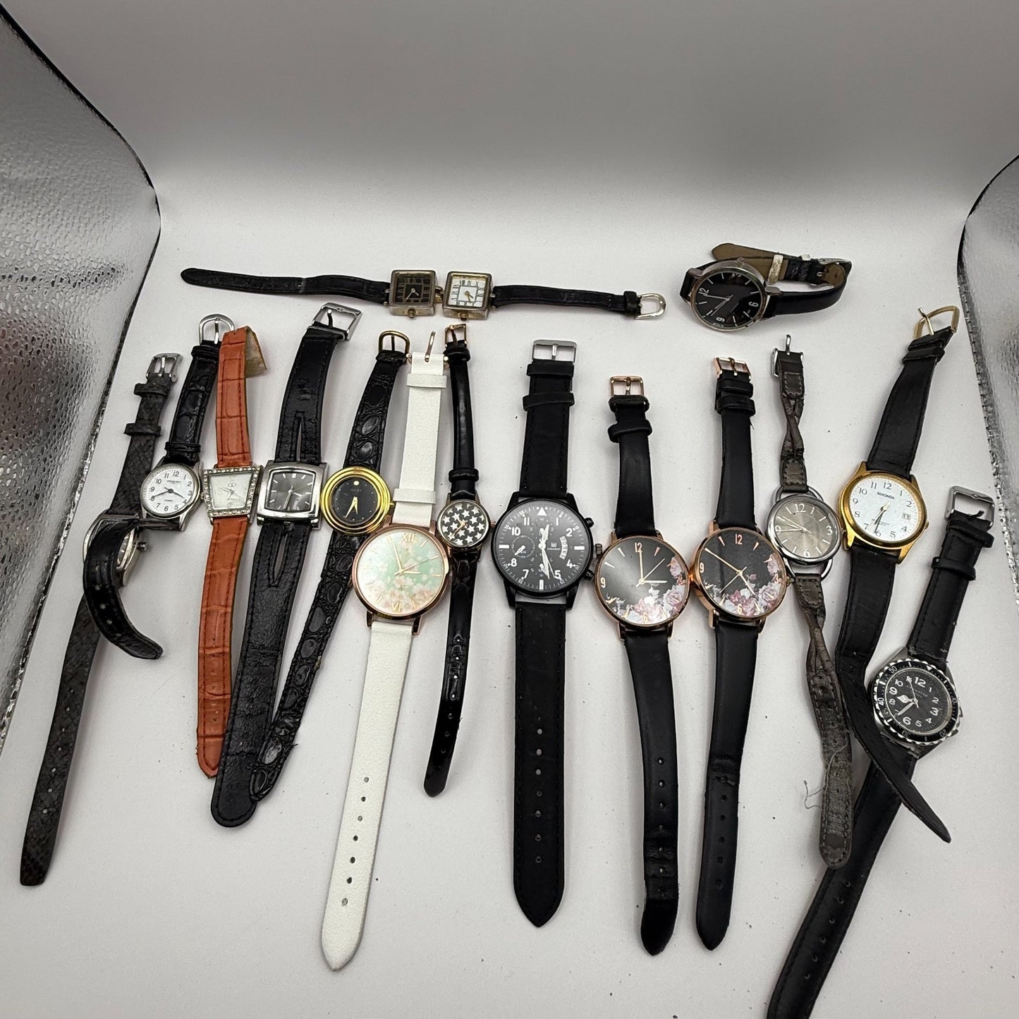 Bundle Of 16 Quartz Watches Job Lot Modern / Vintage Untested Parts / Repair
