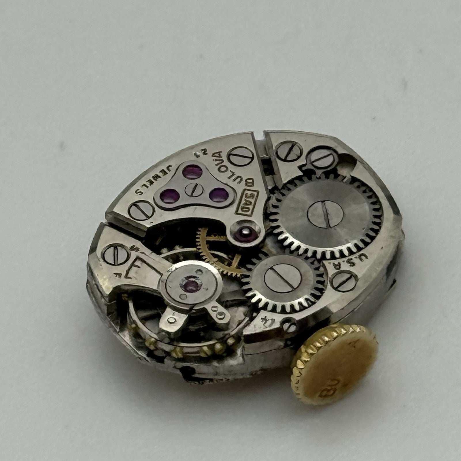 13.1mm Running Vintage Ladies Bulova 5AD Manual Wind Swiss Watch Movement PARTS