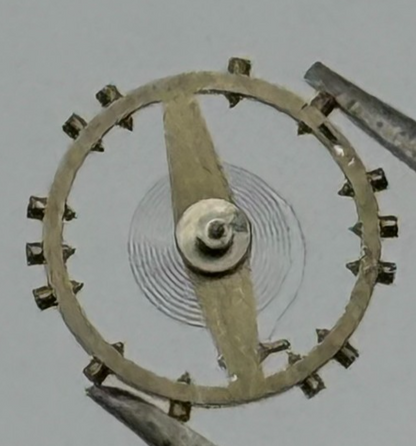 ETA 2410 Balance Wheel Complete And Spring 6 3/4''' Watch Movement Parts NOS