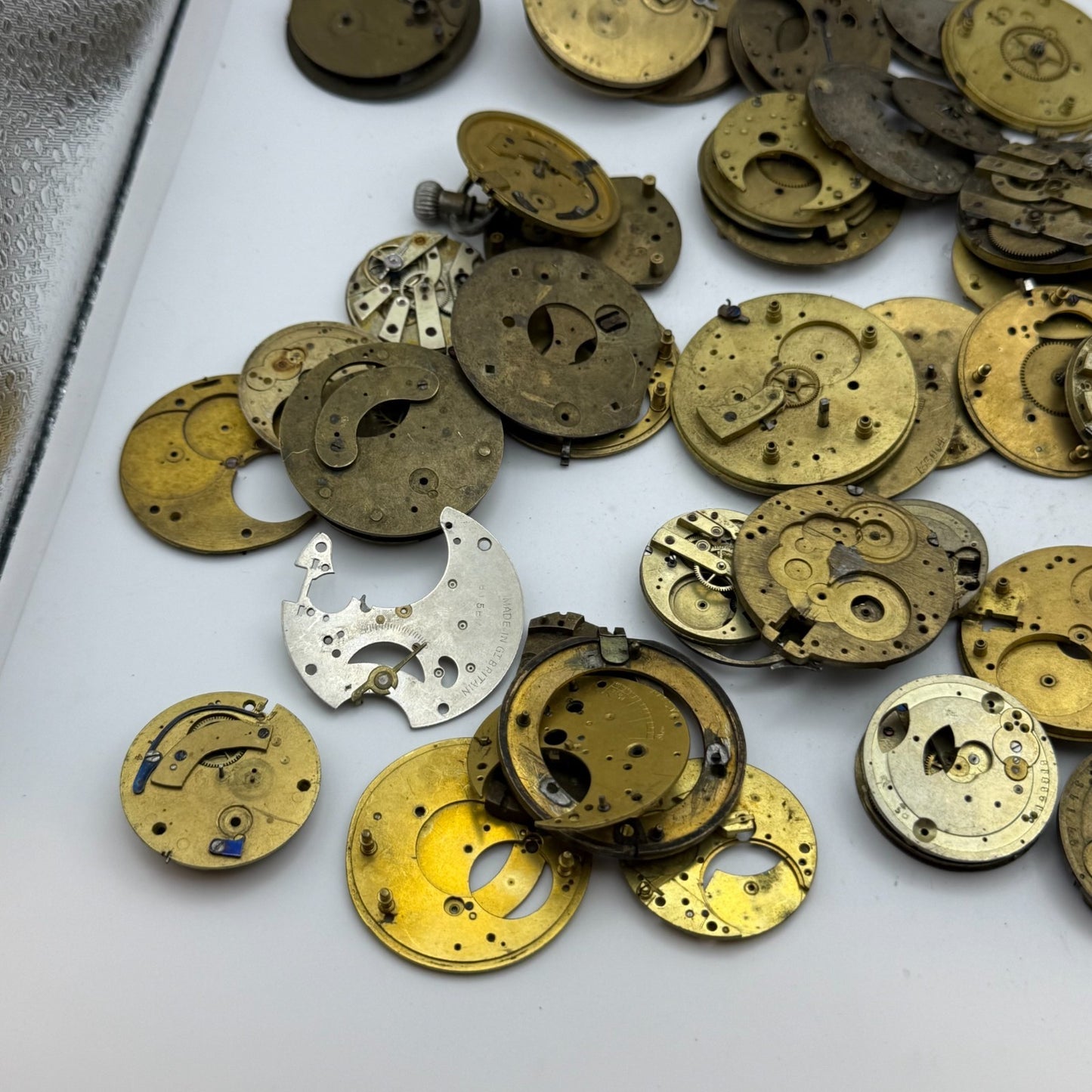 Large Bundle Of Antique Partial Pocket Watch Movements Joblot PARTS REPAIR SPARE