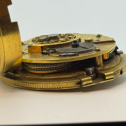 Complication French Pocket Watch Movement Signed A Paris Antique Parts / Repair