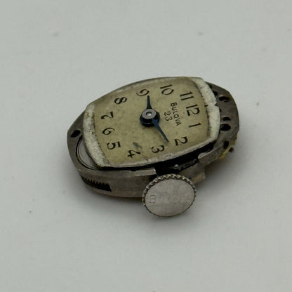 12.9mm Running Vintage Ladies Bulova 5AD Manual Wind Swiss Watch Movement PARTS