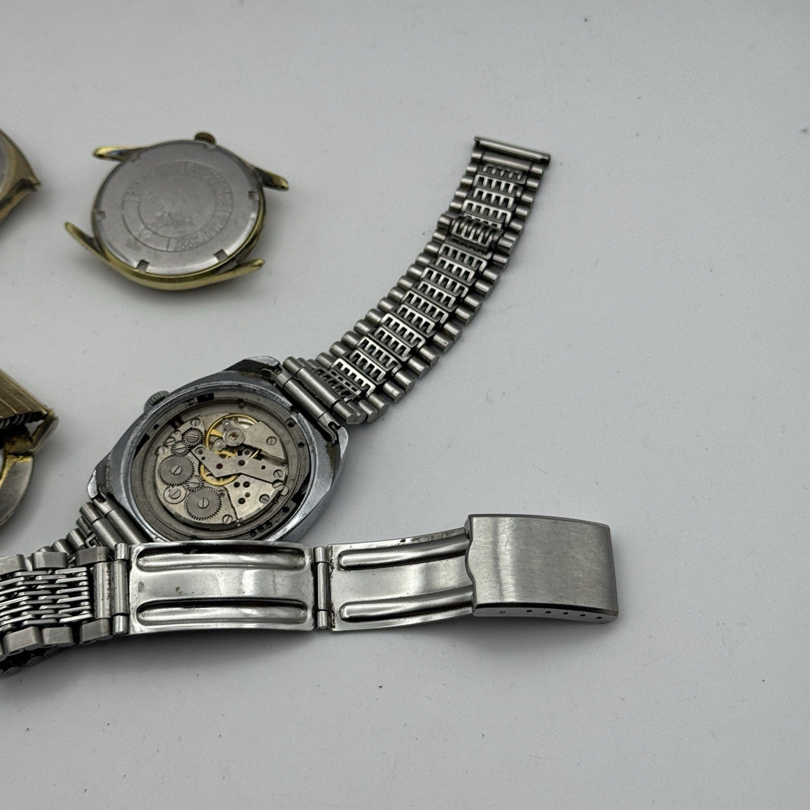 Bundle Of 6 Vintage Men’s Watches Mechanical Wind Up Job Lot Parts Repair Spares