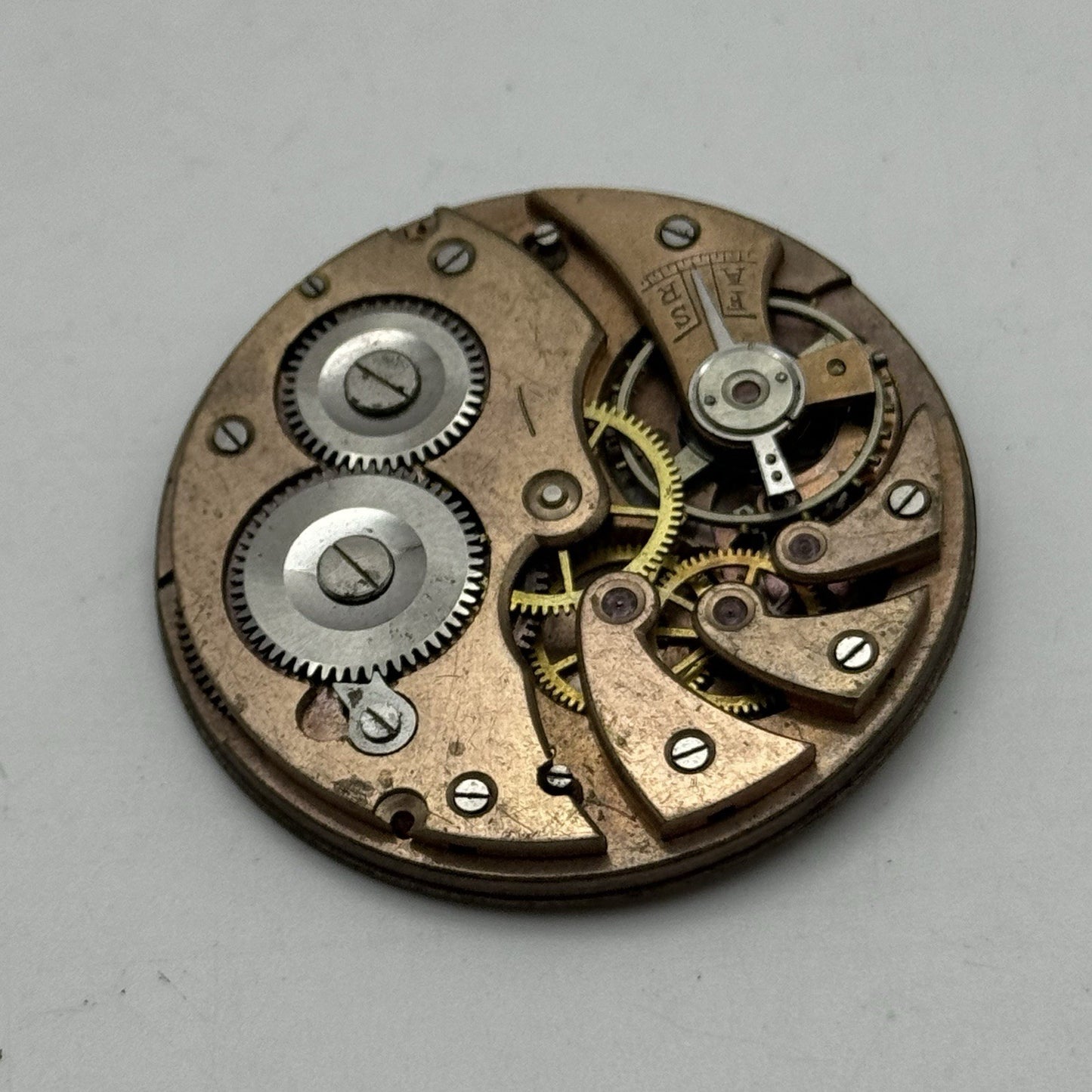 42.7mm Unidentified Trademark Thin Vintage Pocket Watch Movement PARTS REPAIR