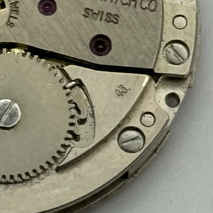 26mm Men's Roamer Cal 43 Partial Manual Wind Watch Movement Swiss Made PARTS