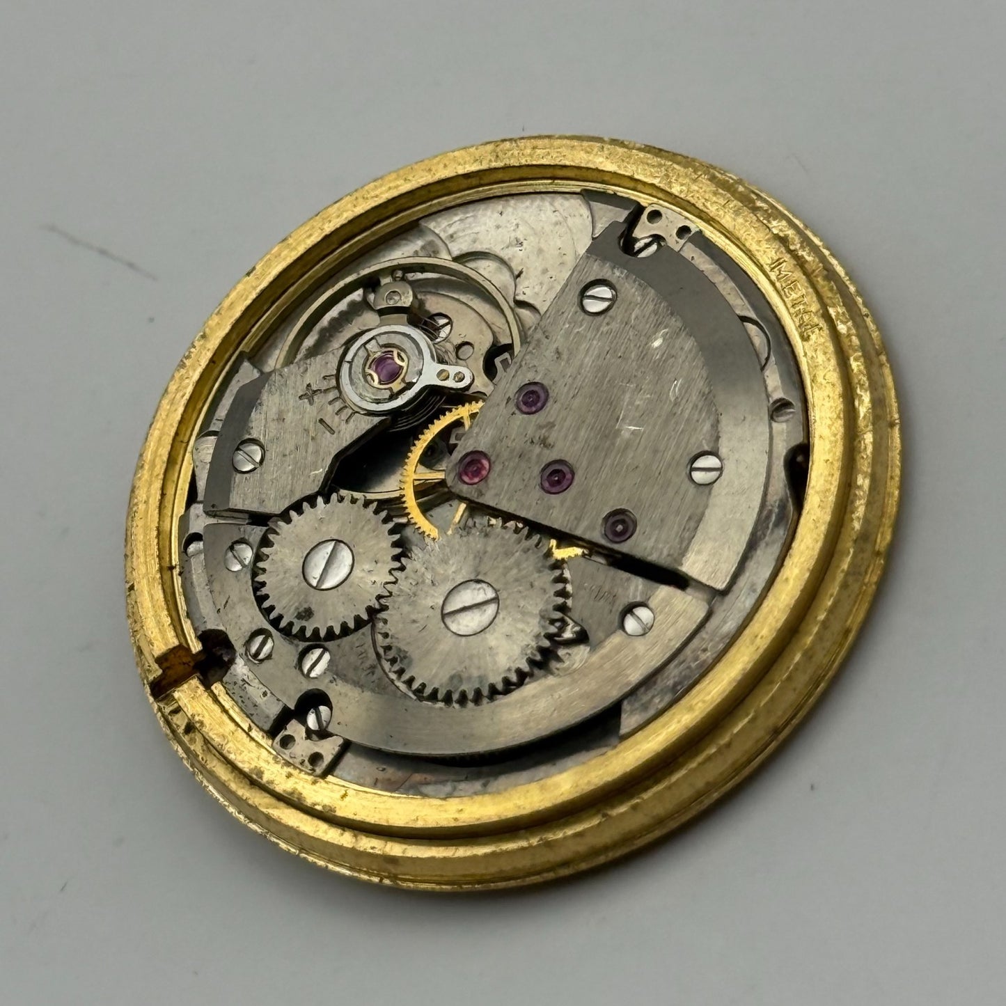 ETA 2408 Date Watch Movement UNO Manual Wind Vintage Swiss Parts Repair 31.8mm
