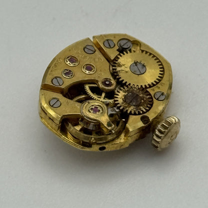 13.1mm Vintage Ladies Bulova 5AT Manual Wind Swiss Watch Movement PARTS REPAIR