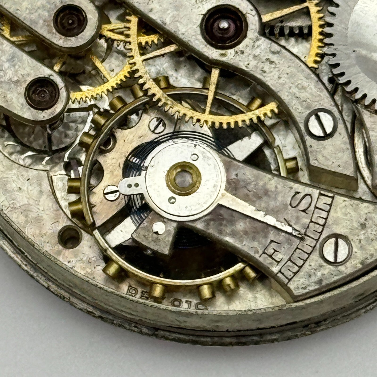 43mm Cyma Ref 919 Tavannes Open Face Balance Ok Pocket Watch Movement PARTS