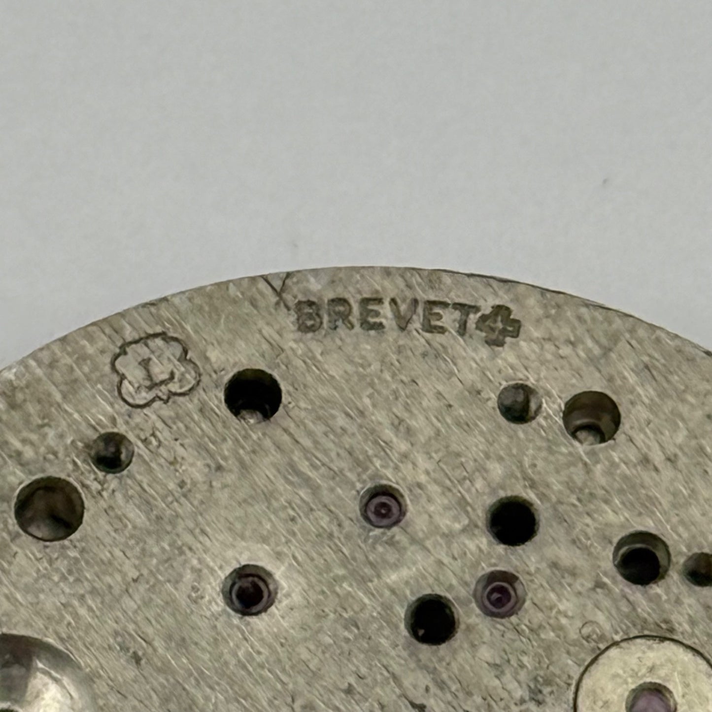 Landeron Brevet Watch Movement Chronograph Vintage Incomplete Parts Swiss 31.7mm