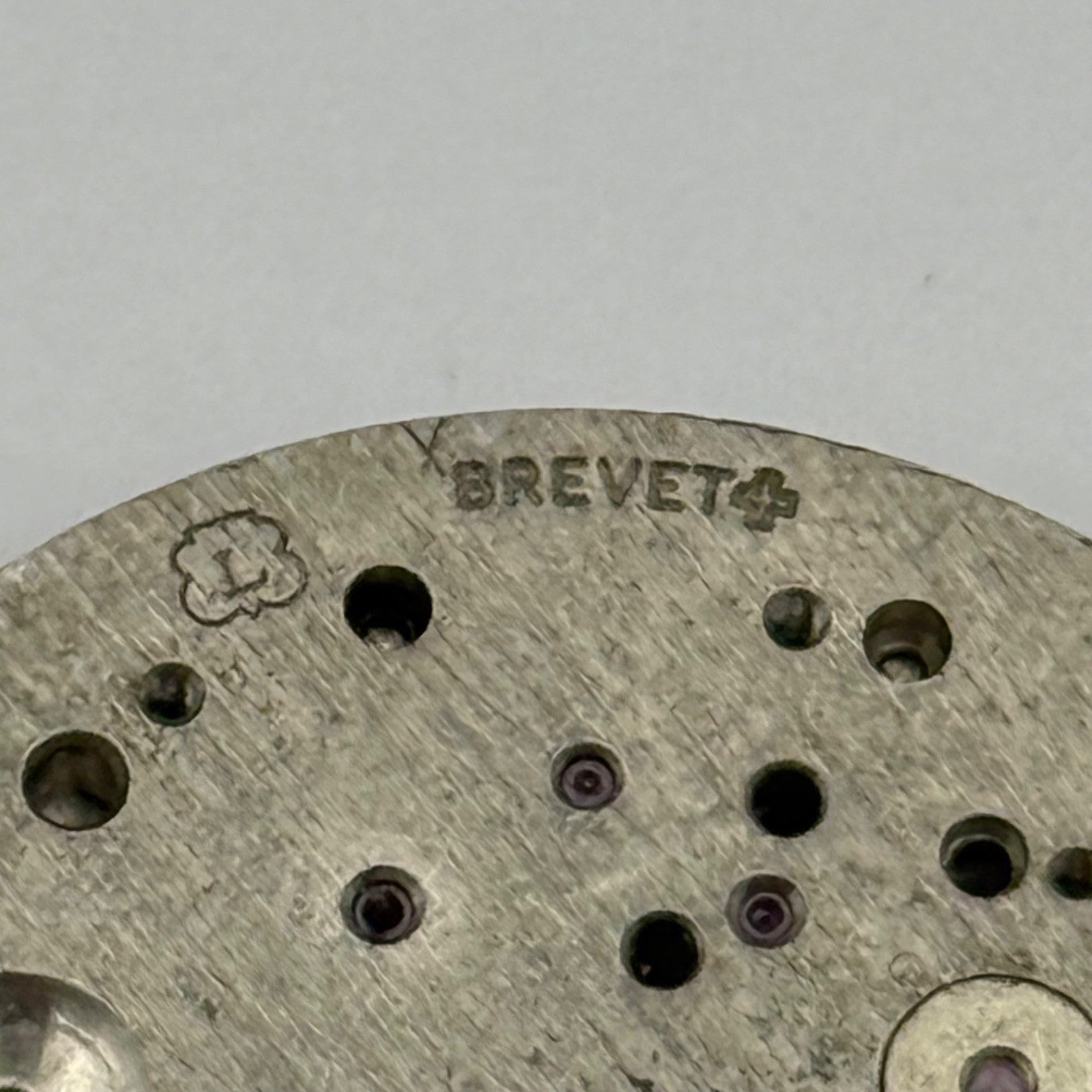 Landeron Brevet Watch Movement Chronograph Vintage Incomplete Parts Swiss 31.7mm
