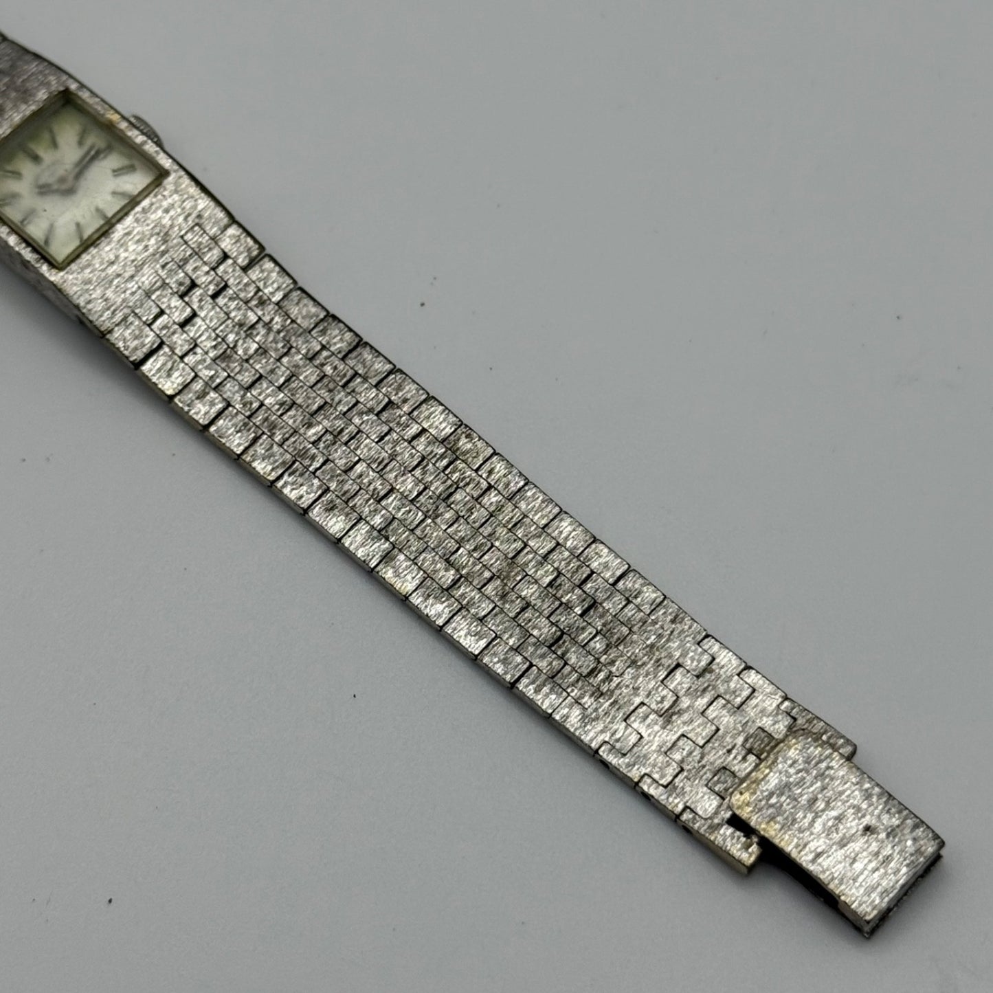 15mm Vintage Rotary Swiss Bark Affect Stainless Manual Wind Watch PARTS / REPAIR