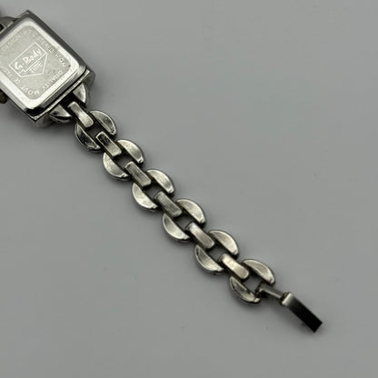G-Body Time Ladies Quartz Watch White Dial Silver Tone Bracelet Working 19mm