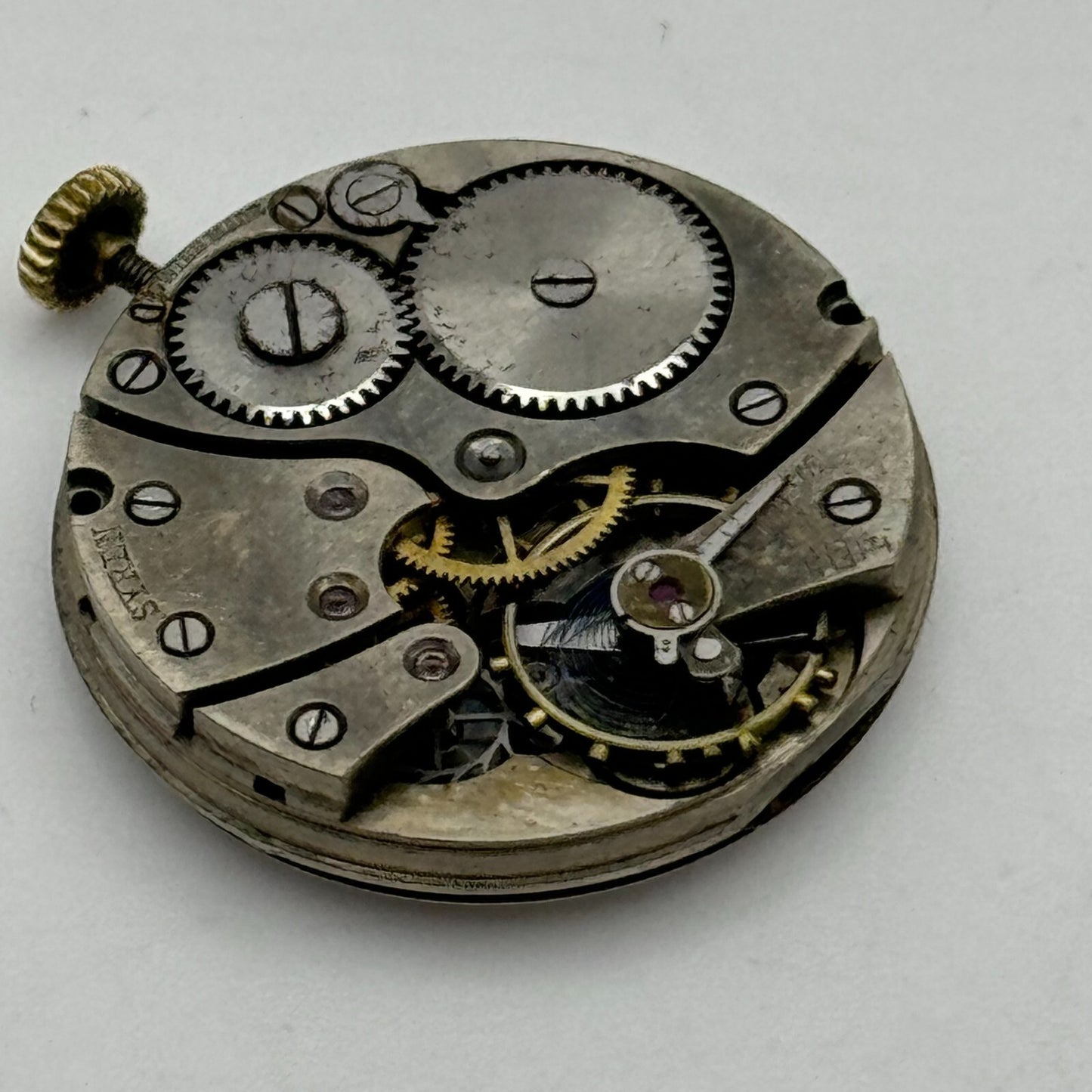 25.3mm Men's Syren Quality Trench Watch Movement Swiss Vintage 15 Jewels PARTS