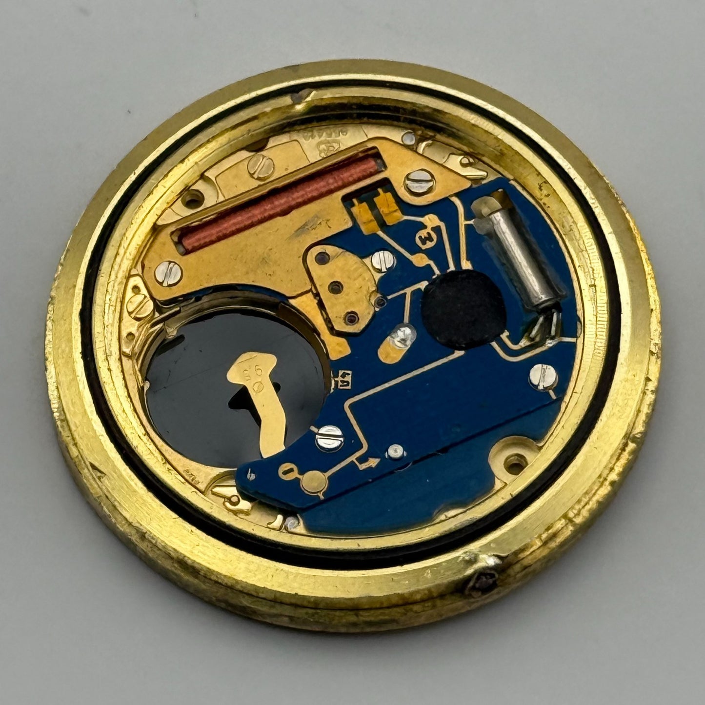 ETA 955.412 Quartz Watch Movement Rotary Elite Date Vintage Parts Repair 31mm