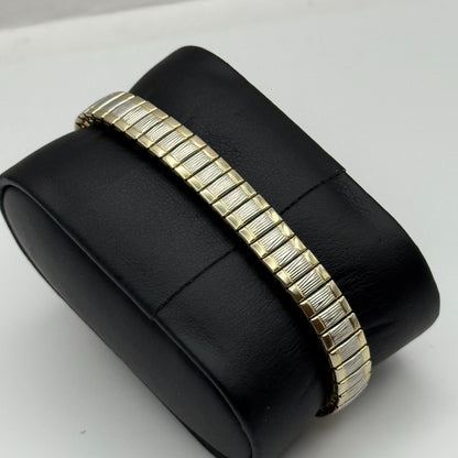 20mm Working Ladies Limit Special Mum Two Tone Quartz Watch Expandable Strap