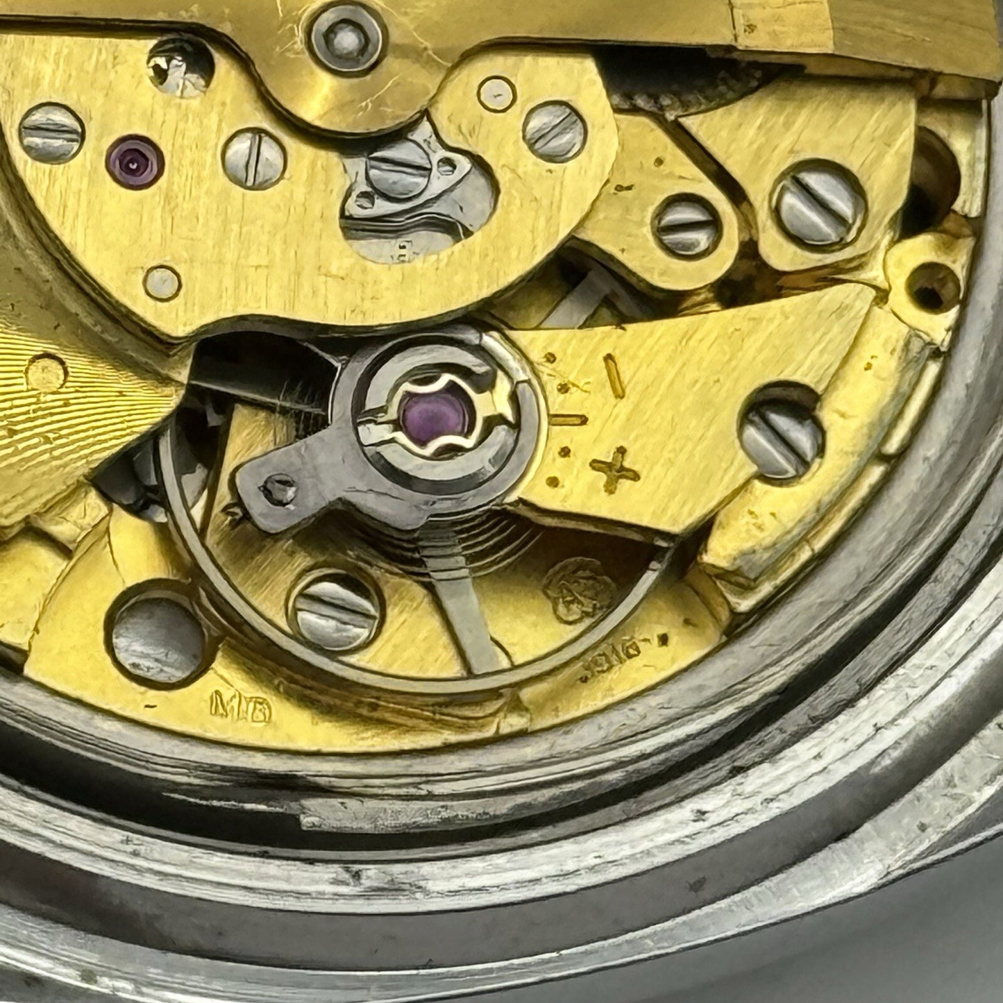 36mm Men’s Rotary Automatic AS 1916 Sweep Seconds Day Date Watch TO RESTORE