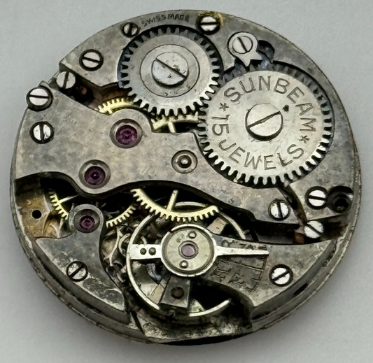 23.6mm Mens Sunbeam Balance Ok Trench Watch Movement Manual Wind Swiss PARTS