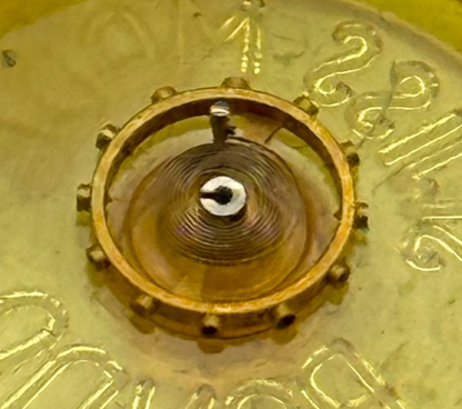 Chaika 1600 Balance Wheel Complete And Spring Ronda 5094 Watch Movement Parts 