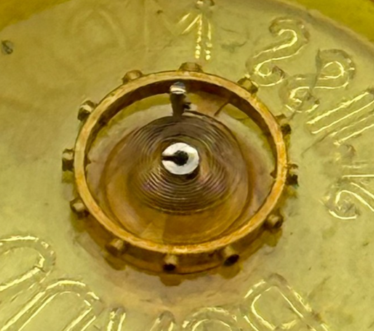 Chaika 1600 Balance Wheel Complete And Spring Ronda 5094 Watch Movement Parts 