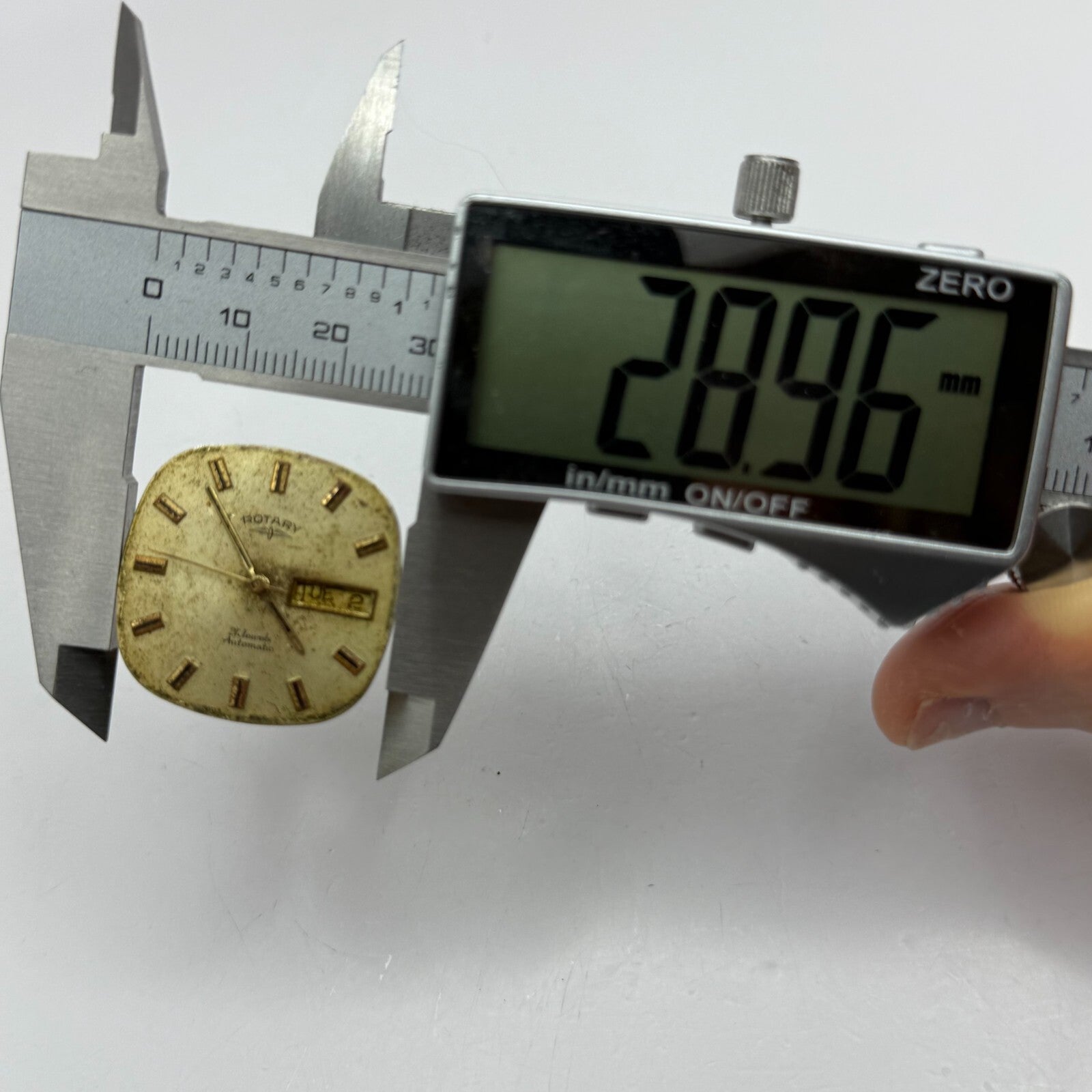 25.9mm Vintage Rotary ETA 2830 Automatic Partial Watch Movement PARTS REPAIR