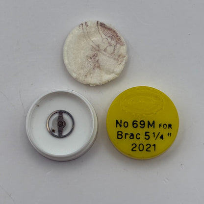 Brac 2021 Balance Wheel Complete And Spring  5¼’’’ 69 M Watch Movement Parts NOS
