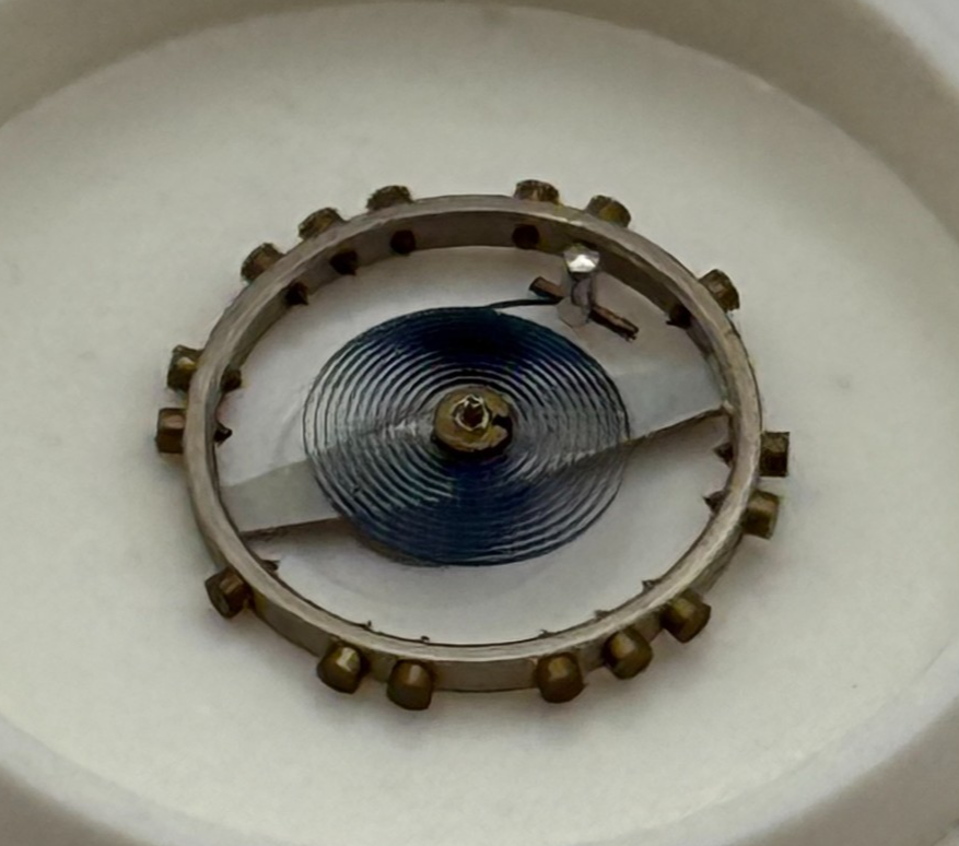 FHF 75 Balance Wheel Complete And Spring 5 1/4''' 200 M Watch Movement Parts NOS