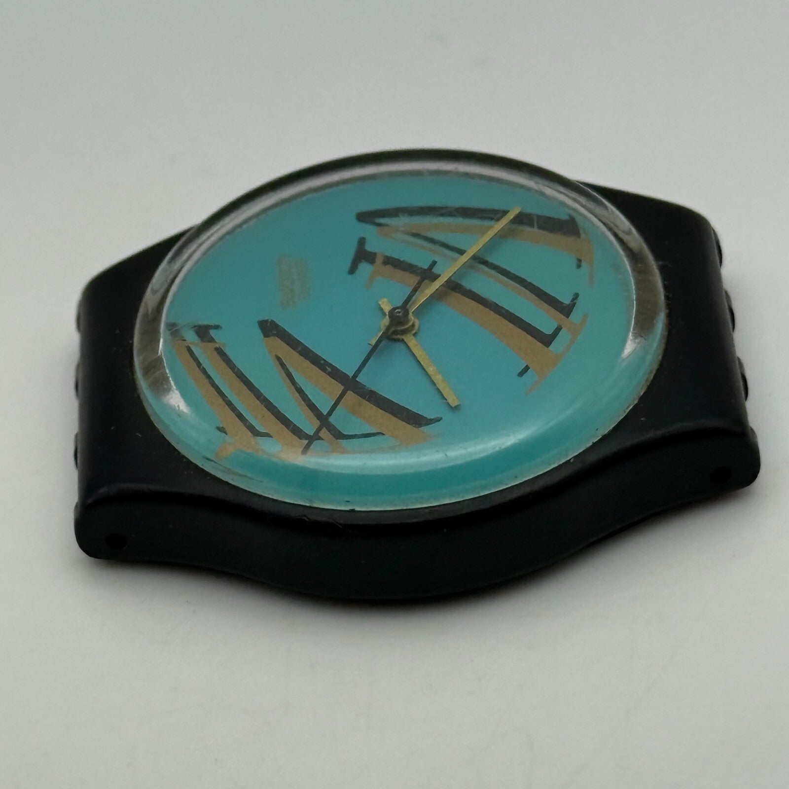 33mm Vintage 1989 Swatch GB125 Figueras Watch UNTESTED PARTS REPAIR