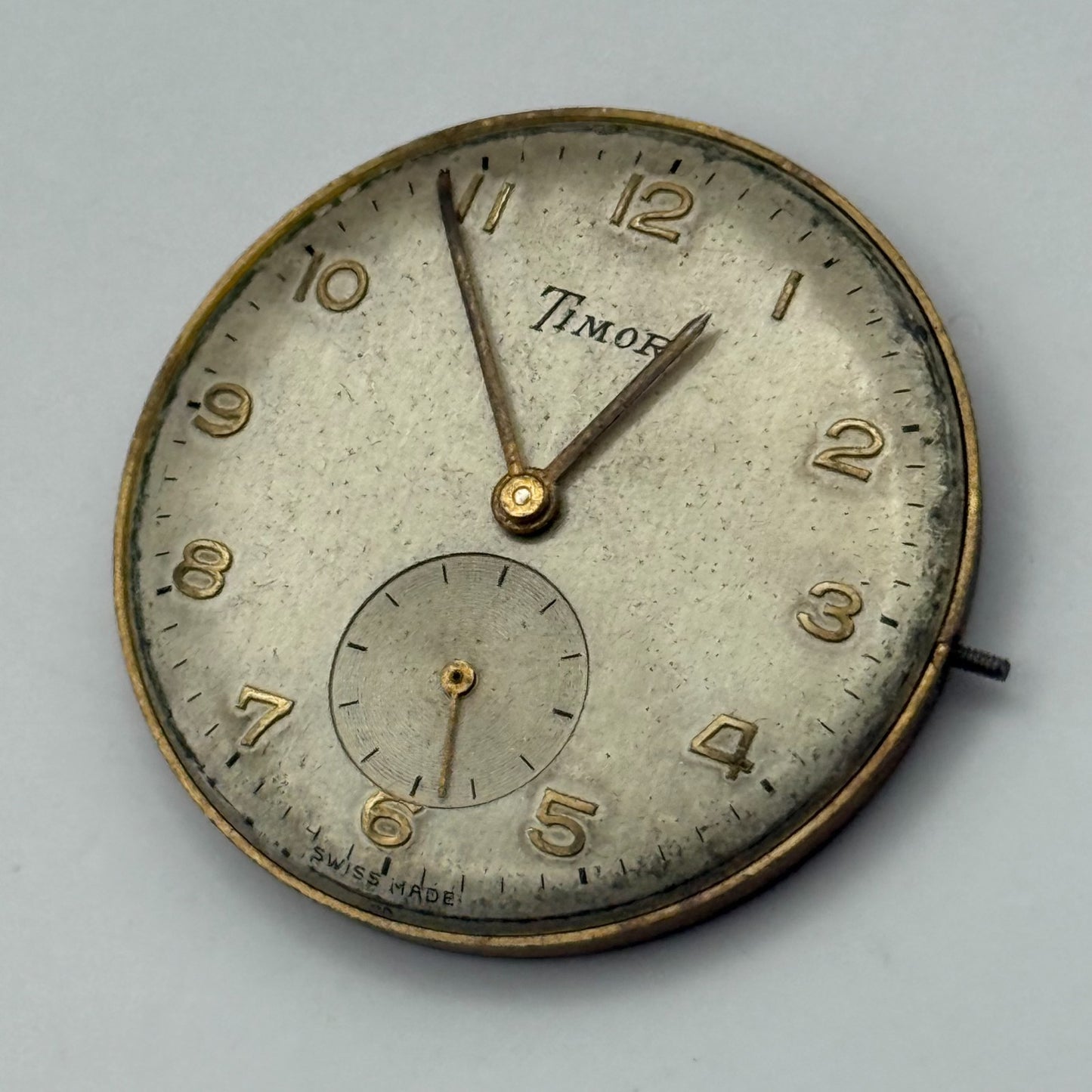 AS 1200 Watch Movement Timor Manual Wind Vintage Swiss Parts Repair 30.4mm