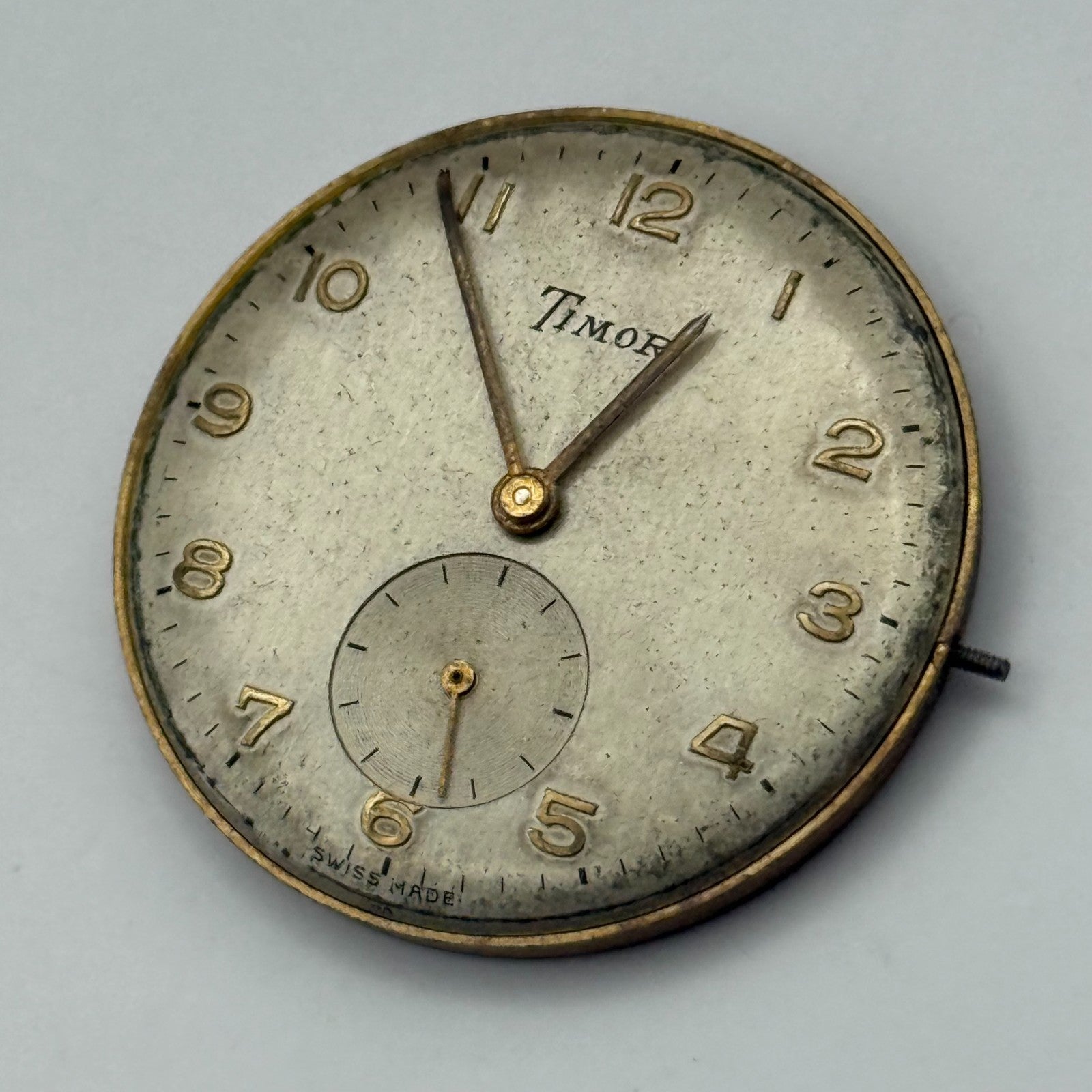 AS 1200 Watch Movement Timor Manual Wind Vintage Swiss Parts Repair 30.4mm