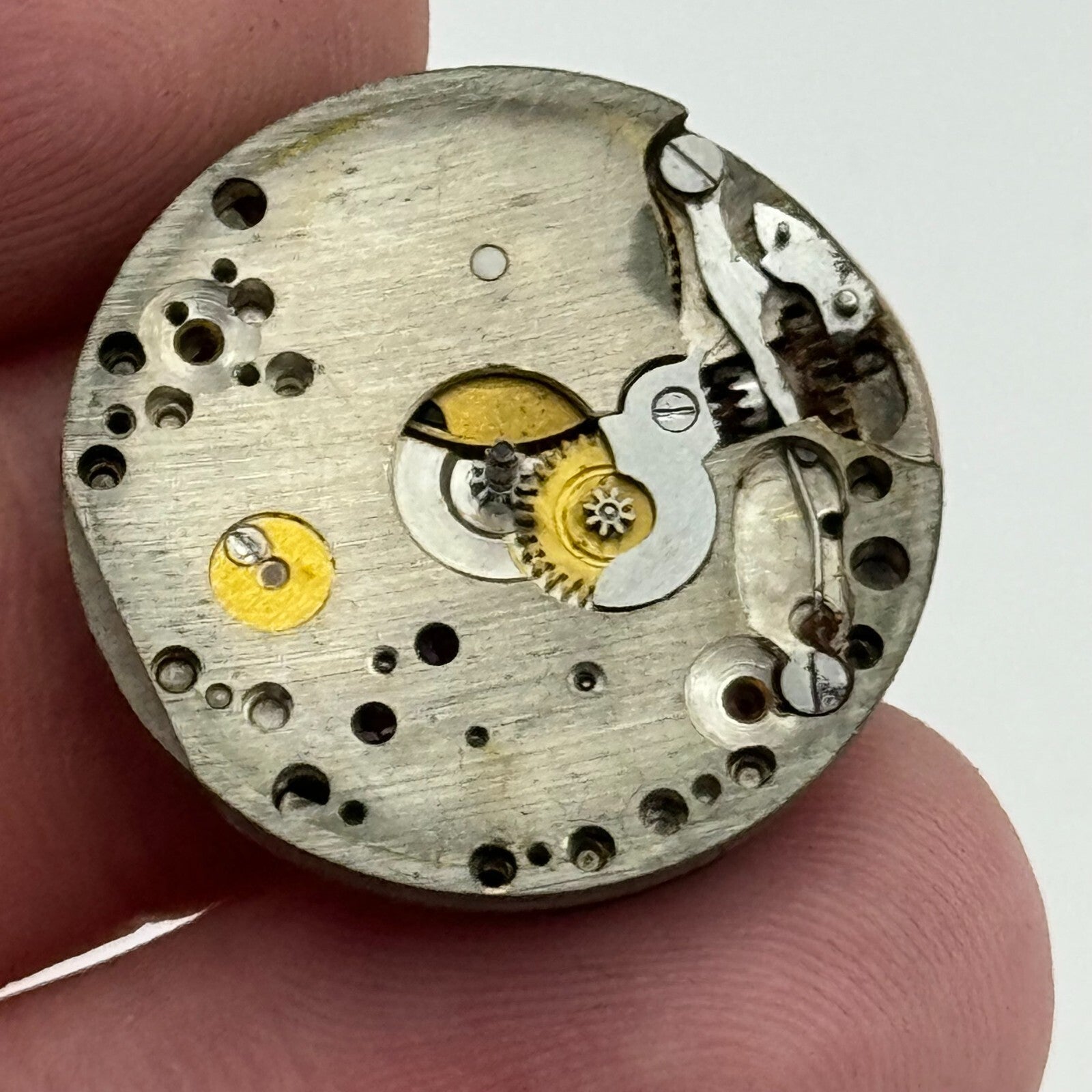 23.6mm 15 Jewels Military Trench Watch Movement Manual Wind Swiss Vintage PARTS