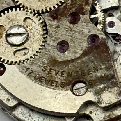 AS ST 1950/51 17 Jewels Watch Movement Manual Wind Vintage Parts Repair 26mm