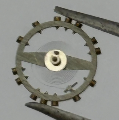 AS 976 1012 Balance Wheel Complete And Spring  29 M Watch Movement Parts NOS