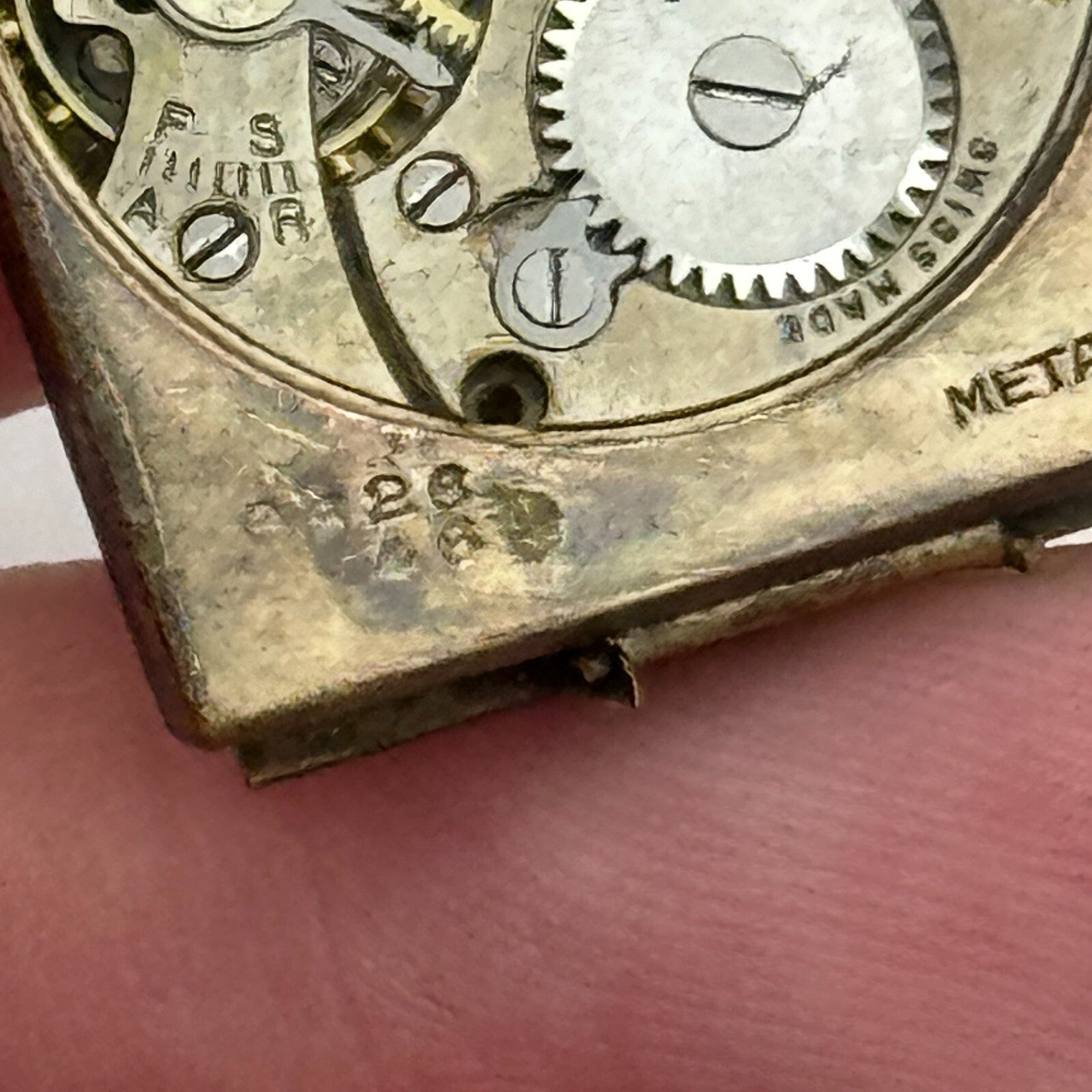 20.9mm Running Cyma Ref 836 J W Benson Manual Wind Swiss Watch Movement PARTS