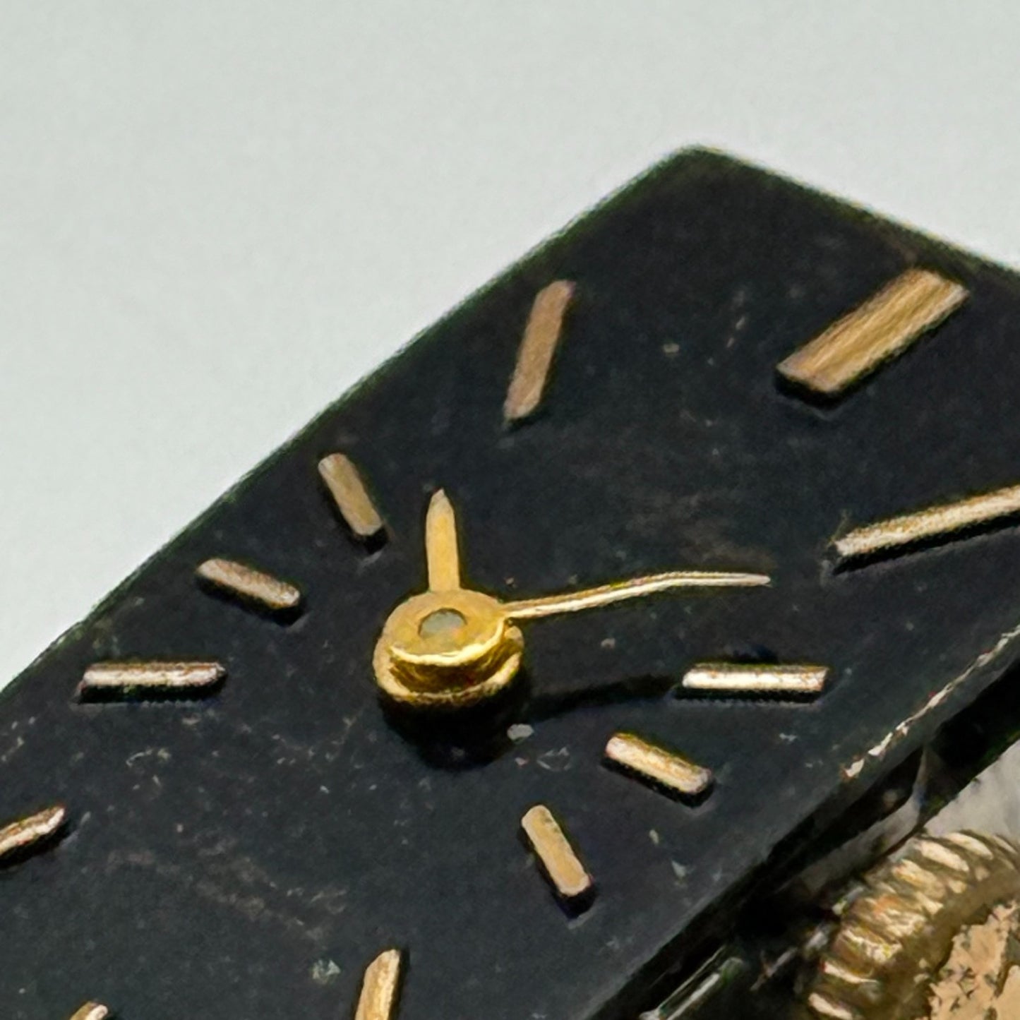 Citizen 9407 Parashock Baguette Watch Movement Manual Wind Vintage Parts 10.2mm