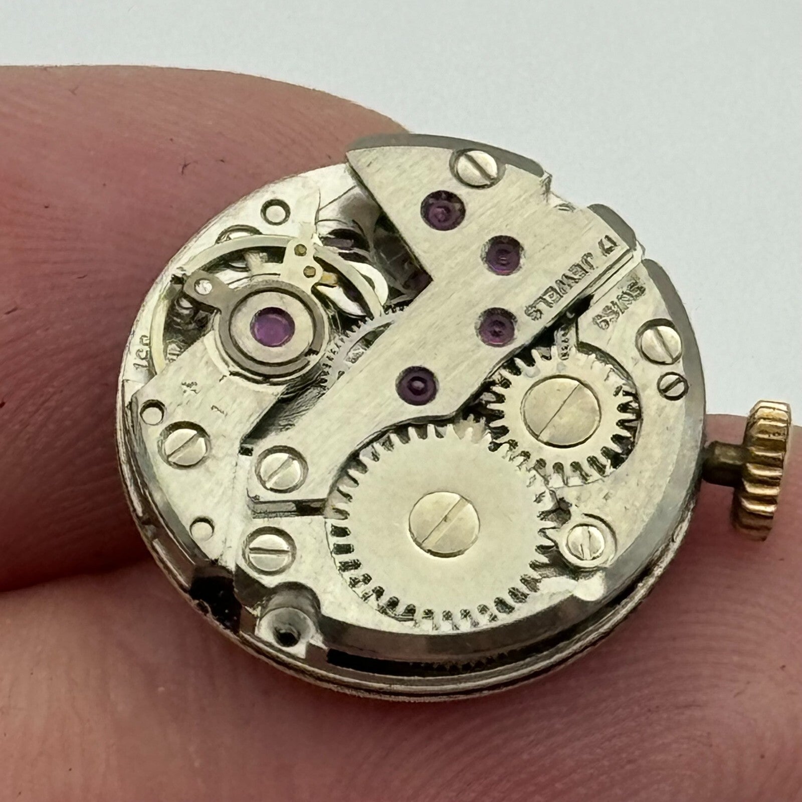 17.4mm Running FHF 351 Thermidor Manual Wind Swiss Watch Movement Vintage PARTS