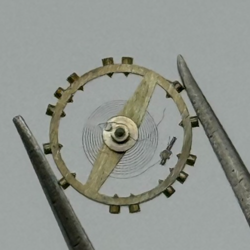 FEF 270 Balance Wheel Complete And Spring 5 1/4’’’ 173 Watch Movement Parts NOS